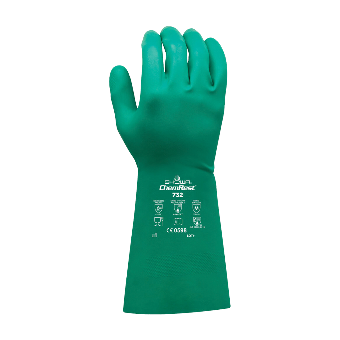 Glove-13 in Green XXL Chemical 12 Pkg