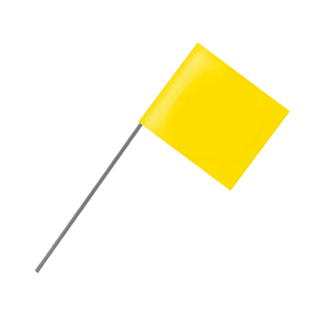 Flag-4 X 5 - 24 Plastic Stf Ylw 50/Bu