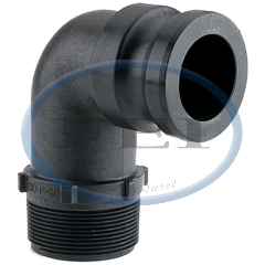 Coupling-1-1/2 Ml X Mpt 90 Deg