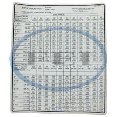 Decal-Appl Rate S200/S500 40 Sprd 11L