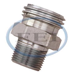 Adapter-1-3/4 M Acme X 1/2 Mpt Steel