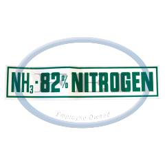 Decal-82% Nitrogen 5X24 Grn On Wht Hd