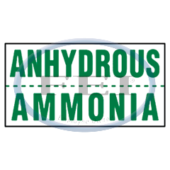 Decal-Anhyd Amm 4 Grn Letrs 10X24