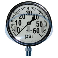 Gauge-1/4 Mpt Ss Btm Mt Liq 0-60 Psi