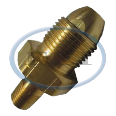 Adapter-Ex Flo Mpol X 9/16 Lh 0.7 Gpm Br