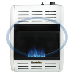 Heater-Bflm Nat 10K Btu Vf Tstat Wht