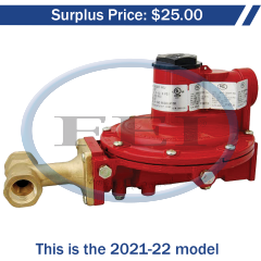Regulator-1St Fpol X 3/4Fpt 10Psi Tee In