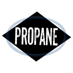Decal-Reflective Propane Diamond Wht/Blk