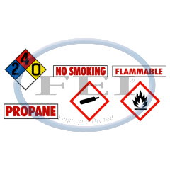 Decal-Set For Storage Tanks