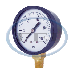 Gauge-1/4 Mpt Br Btm Mt 2 Dry 0-100Psi