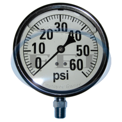 Gauge-1/4 Mpt Ss Btm Mt Liq 0-60 Psi