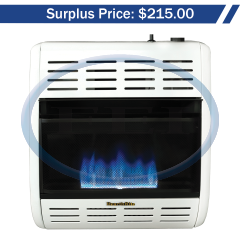 Heater-Bflm Nat 20K Btu Vf Tstat Wht