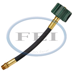 Pigtail-Rbr Fqcc X 1/4Mpt 1/4 Tubex36