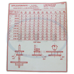 Decal-Appl Rate S200/S500 40 Sprd11L Low