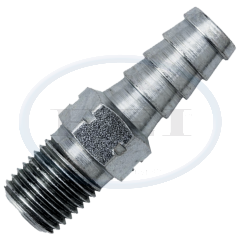 Barb-Hose 1/8 Mpt X 3/8 Plain Steel