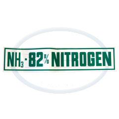 Decal-82% Nitrogen 5 X 24 Green On Wht