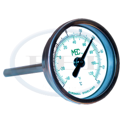 Thermometer-2 Dial Ss 1/2 Mpt 4 Probe