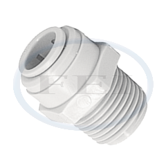 Connector-Push In M 1/4 Od X 3/8 M NPTF