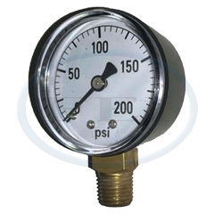 Gauge-1/4 Mpt Br Btm Mt 2 Dry 0-200Psi