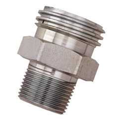 Adapter-1-3/4 M Acme X 1/2 Mpt Steel
