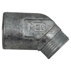 Adapter-Pipeaway 45deg Forklift Zinc MEC