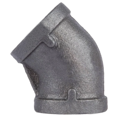 Elbow-45 Deg 1-1/2 Sch 40 Black Iron