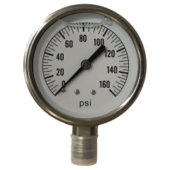 Gauge-1/4Mpt Ssbtmmt 2-1/2Liq 0-160Psi