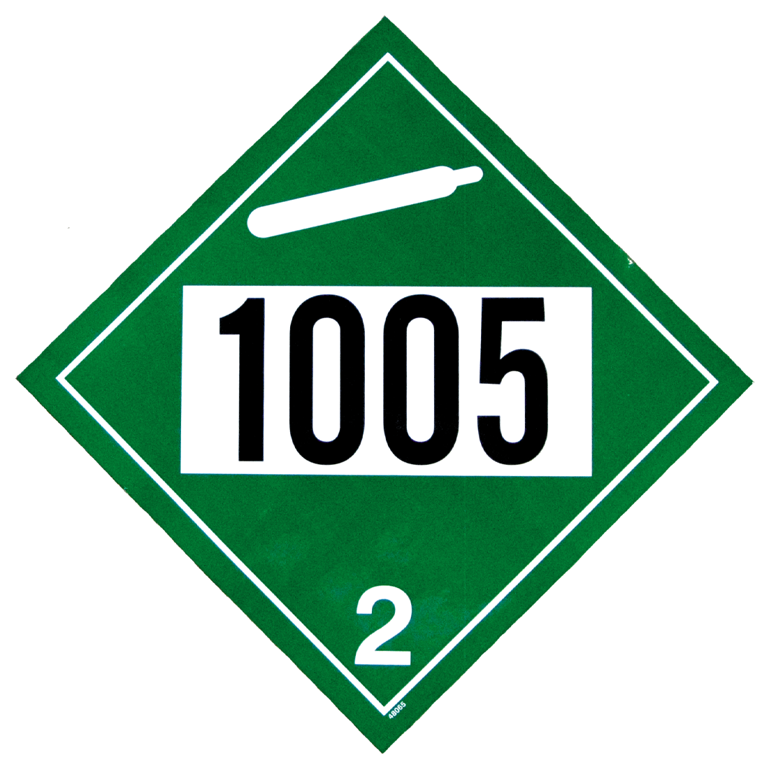 Decal-1005 Diamond Liq Nh3 Grn On Wht Hd