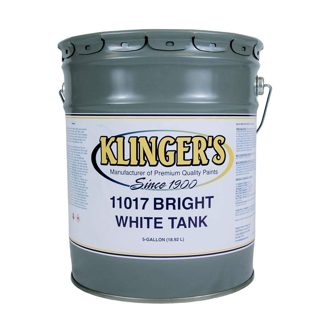 Paint-Bright White Tnk Enam Mldwres 5Gal