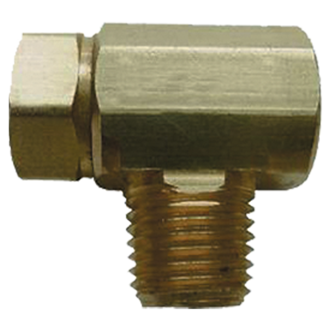 Tee-Block Check 1/4Inv Flar X 1/4Mpt