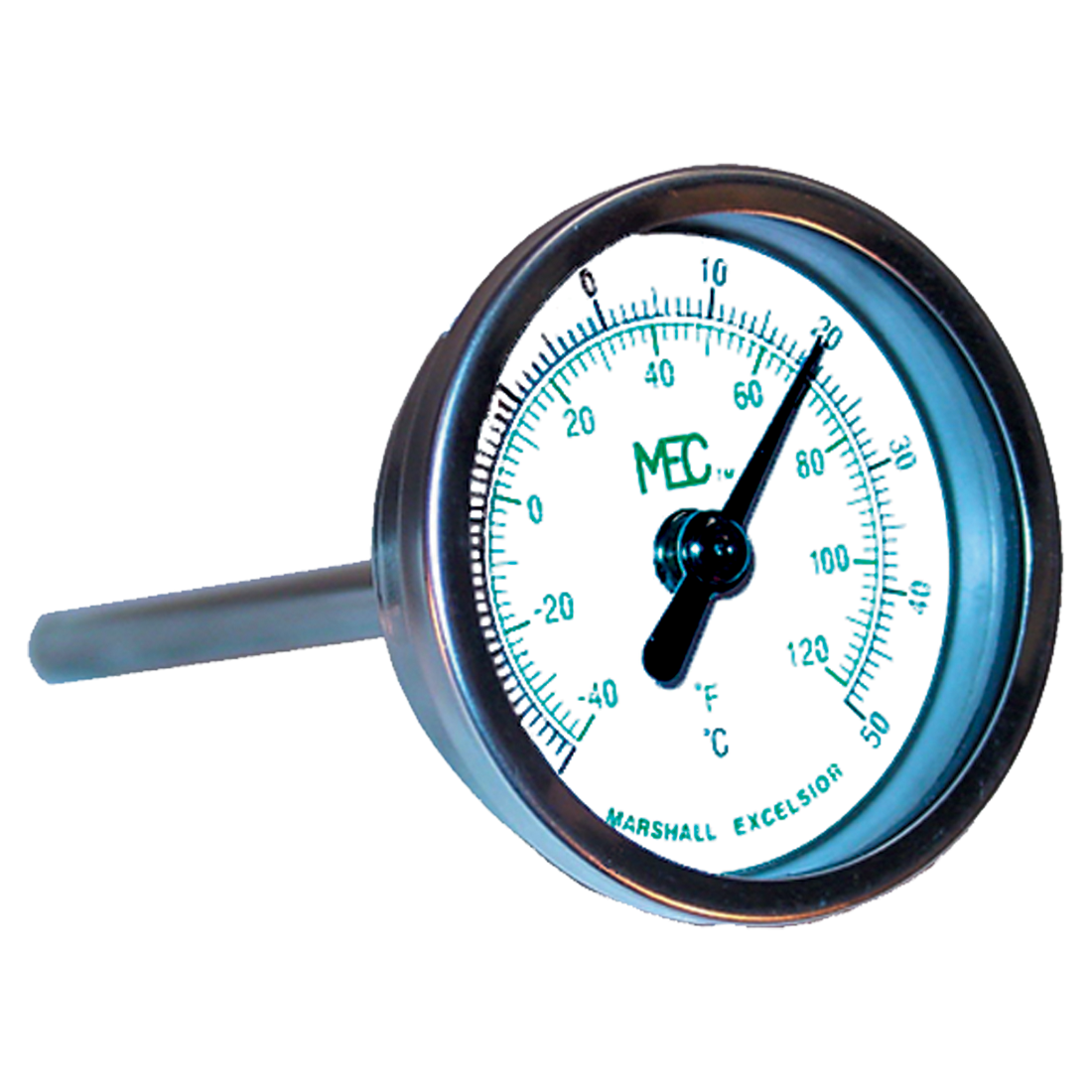 Thermometer-2 Dial Ss 1/2 Mpt 4 Probe