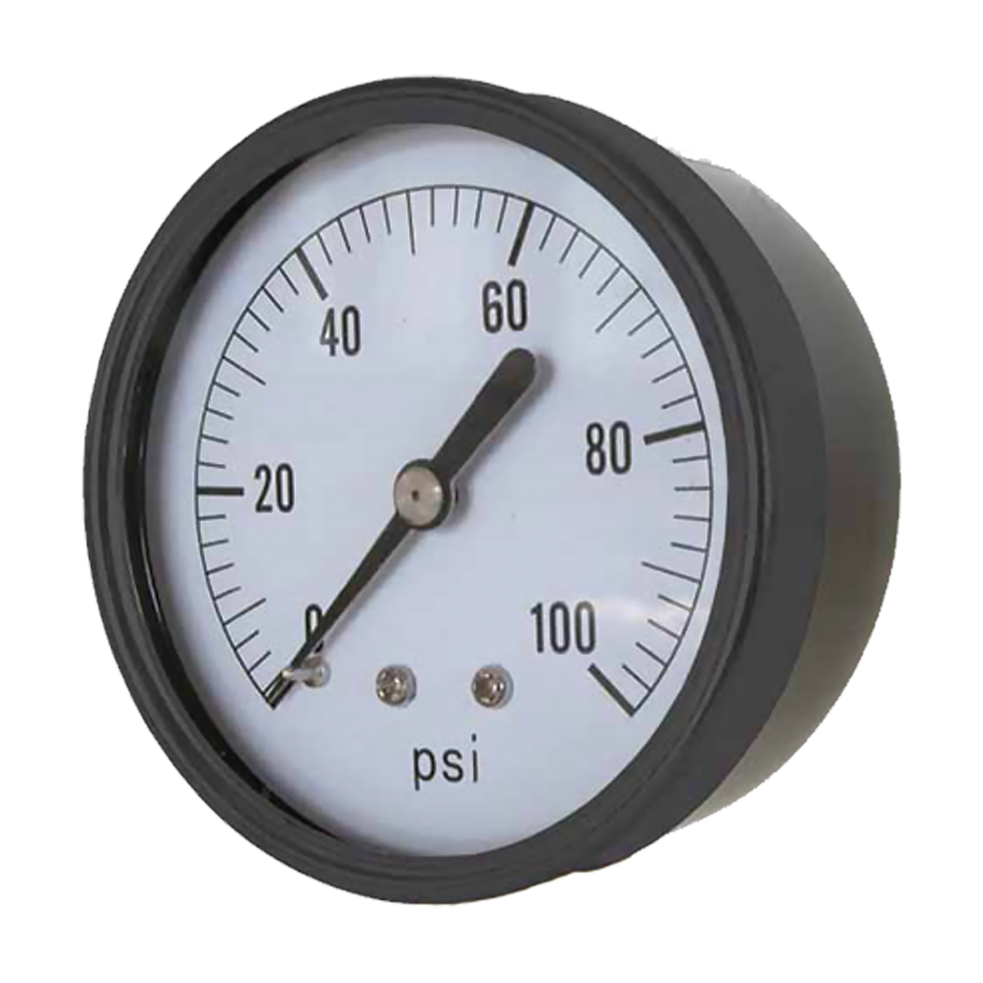 Gauge-1/4 Mpt Br Bck Mt 2 Dry 0-100Psi
