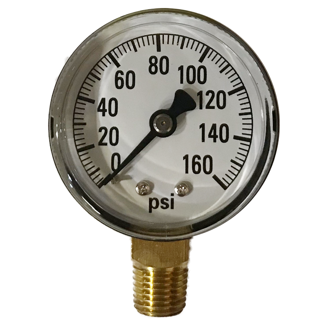 Gauge-1/4 Mpt Br Btm Mt 2 Dry 0-160Psi