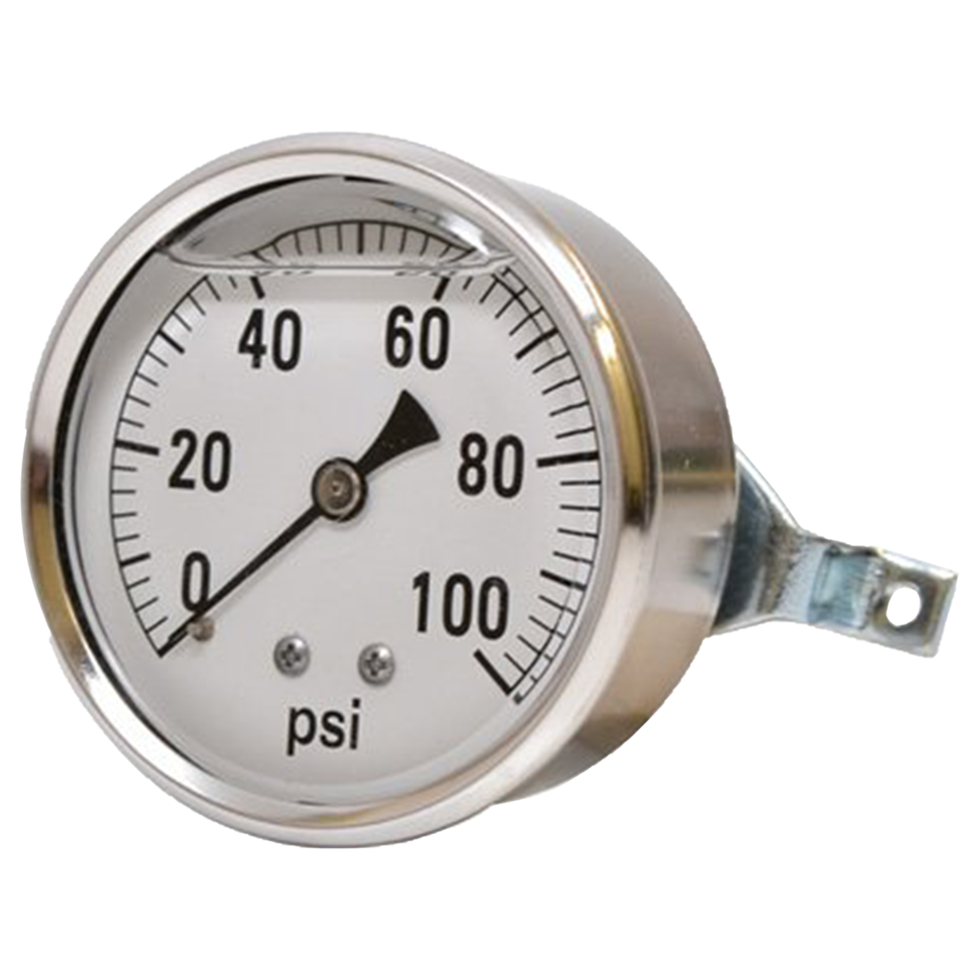 Gauge-1/4Mpt Brbckmt 2-1/2Liq 0-100Psi